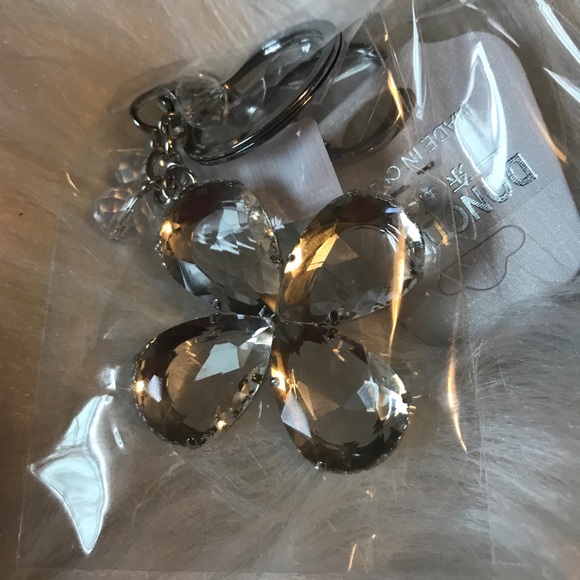 NWT Floral crystal Key Ring or purse tassel - Picture 7 of 7